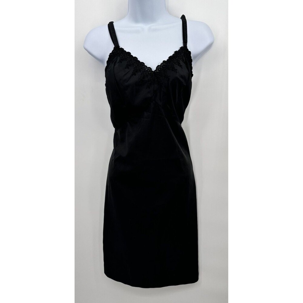 Vintage Sears  Lingerie Slip Dress Lace Cottagecore Made in USA Size M or  36/ M